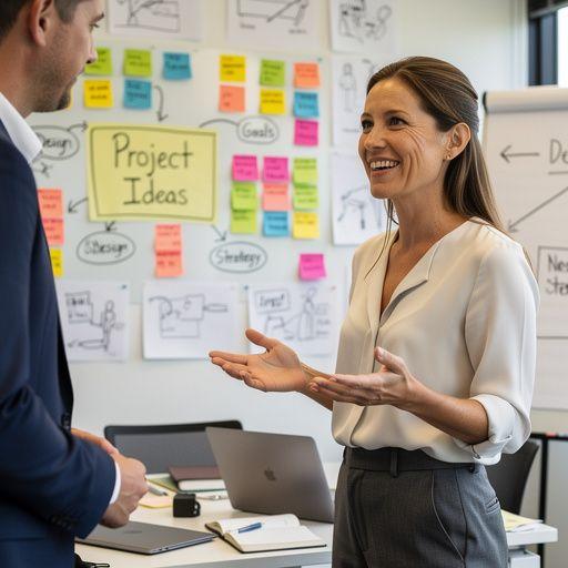 Pracownik biura nieruchomości pokazujący klientowi mieszkanie na sprzedaż.
