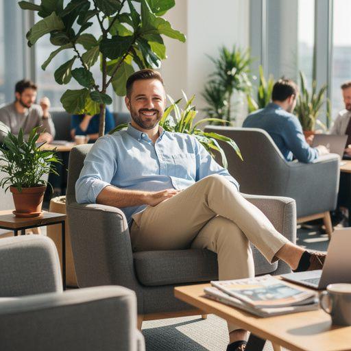 Lokalna mapa z oznaczonymi odległościami do ważnych punktów usługowych.